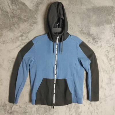 Armani Exchange Hoodie Jacket Adult Medium Blue Black Designer Long Sleeve Mens - Image 1 of 4