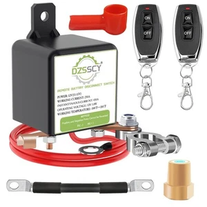 Remote Battery Disconnect Switch 12v, 250A, Battery Cut Off Switch Anti-Theft, - Picture 1 of 6