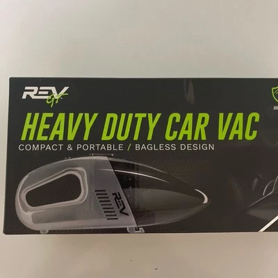 REV GT Heavy Duty Car Vac Cleaner 12V Handheld Portable Compact Vacuum Fast Ship - Image 1 of 4