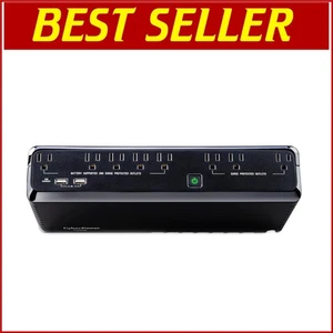 Slim Profile 700VA Uninterruptible Power Supply with 8 Outlets & USB Ports - Picture 1 of 11