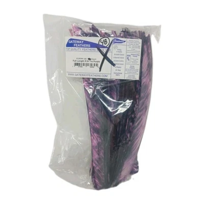 48 Count Gateway Feathers FULL LENGTH Right Wing: Camo Tre Purple - Image 1 of 3