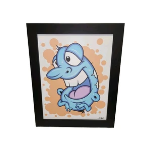 Sean Arce Wet Squirrel Digital Art Print Signed Framed Komatex Cartoon Modern - Picture 1 of 5
