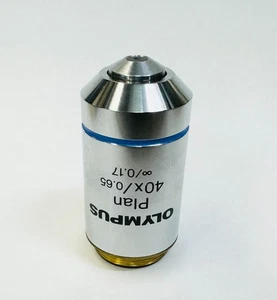 Olympus Plan 40x/0.65 Infinity Corrected Microscope Objective Lens BX CX - Picture 1 of 2