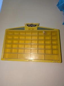 Vintage Micro Machines 1989 Yellow Carry Display Case Galoob Carry cars - Picture 1 of 3