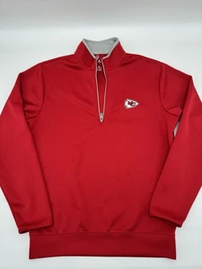 Kansas City Chiefs Antigua Red Quarter Zip Pullover Sweatshirt Men’s Medium NFL - Bild 1 von 7