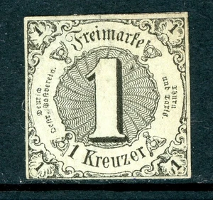 Germany States 1852 Thurn & Taxis Southern Dist 1 Kr Lt Grn Sc #42 Mint O756 - Picture 1 of 6