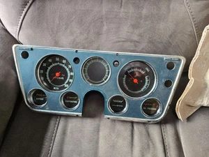 1967-1972 Chevy Truck Instrument Cluster Assembly Analog Gauges FREE SHIPPING - Picture 1 of 13