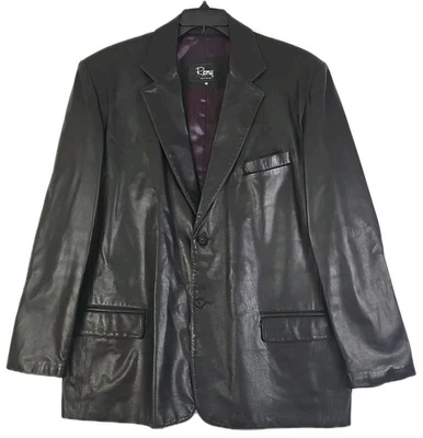 Remy ~Men's Size 48~ Bkack Soft Leather Jacket Luxury Old Money Fight Club. - Image 1 of 4