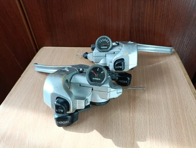 Vintage SHIMANO ST-T300 NEXAVE SET 7 SPEED RIGHT +3 SPEED LEFT GEAR - Image 1 of 4