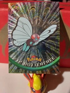 BUTTERFREE #12 - Logo Negro - HOLO TEXTURIZADO - TARJETA POKEMON SERIE 1 TOPPS - CASI NUEVO - Imagen 1 de 2