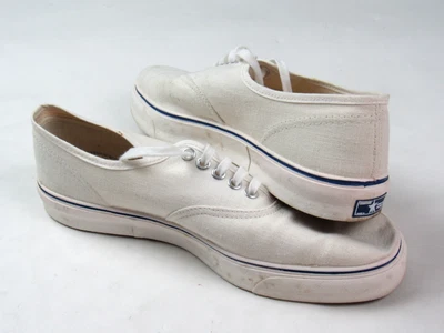 Vtg 70s 80s Converse Skid Grip Odor-Eater Shoes Sz 9 Blue Label Deck Boat Canvas - Image 1 of 4
