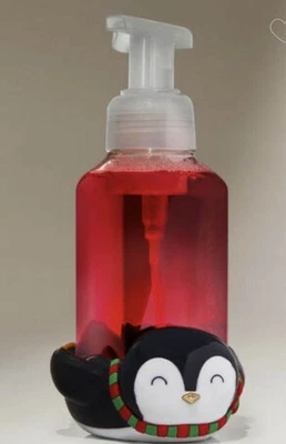 NUEVO SOPORTE DE JABÓN ESPUMA ESPUMOSA BATH & BODY WORKS PINGÜINO ILUMINAR DIVERSIÓN NAVIDAD Foto 1 de 4
