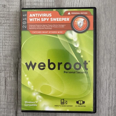 WEBROOT PERSONAL SECURITY PERSONAL EDITION DVD 2011 - Image 1 of 4