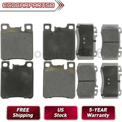 Front Rear Semi-Metallic Brake Pads for Mercedes-Benz CLK55 AMG 5.4L 2003 2004 - Image 1 of 3