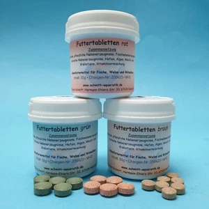 (7€/100g) Futter-Tabletten SET 3x50g (Welse Futter Garnelen Krebse Tabs) - Bild 1 von 1