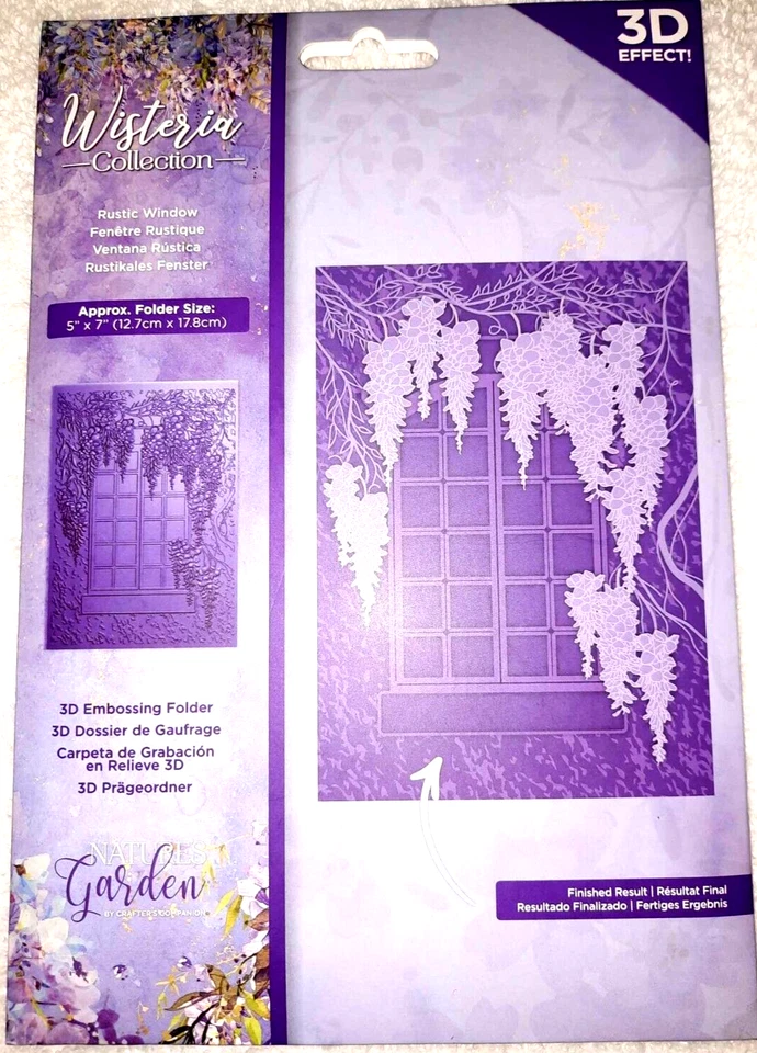 Carpeta 3D Ventana Rústica Colección Glicinia Jardín Naturaleza Compañero Artesanos Foto 1 de 1