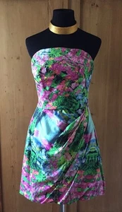 Zara Floral Strapless Tulip Corset Cocktail Dress NWT Size Medium-SOLD OUT! - Picture 1 of 10