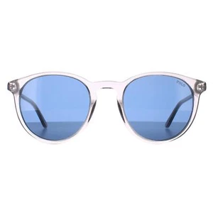 Polo Ralph Lauren Sunglasses PH4110 541380 Shiny Transparent Grey Dark Blue - Picture 1 of 4