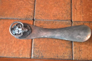 Schwerer Vintage Reed & Barton versilberter Schuhlöffel mit Löwenringgriff -217- - Bild 1 von 5