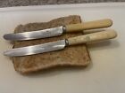 Vintage Butter Knife Faux Bone Handle Stainless Blade. Handle Intact.