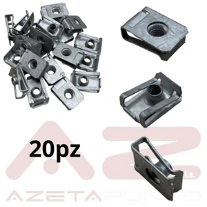 clip a u graffette fermagli filettati m6 per auto moto carrozzeria 2o pezzi - Foto 1 di 14