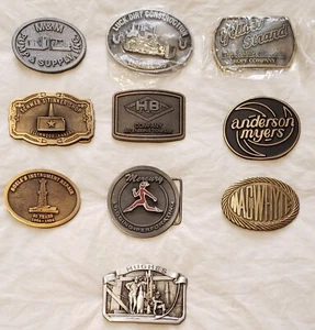 FINAL SALE! Oilfield Collectibles Belt Buckles.10 in all. Hughes,Mercury,M&M,HB, - Picture 1 of 24