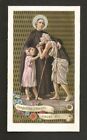 Andachtsbild mit Reliquie ** Charitas Christi Urget Nos  ** Relic Holy Card