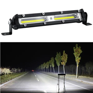 7'' LED Light Bar Slim Small Single Row Work Light Car Truck SUV Off-Road Lamp - Picture 1 of 9