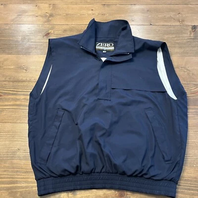 Zero Restriction Golf Wind Vest Womens Medium Full Zip Navy Blue - Image 1 of 4