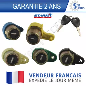 LOT DE 5 BARILLET SERRURE DE PORTE RENAULT KANGOO 1 1997-2008 - Imagen 1 de 2
