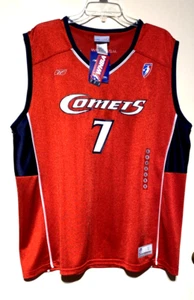 TINA THOMPSON Houston Comets WNBA Reebok Jersey #7 Adult Women's XL NEW NWT - Picture 1 of 19