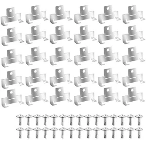 30 Recessed Light Clips Retrofit Recessed Downlight Housing C Clips w/ Screws - Picture 1 of 5