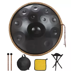 Handpan Drum In D Minor 440Hz 12 Notes 22 Inche Steel Drum Percussion Instrument - Picture 1 of 12