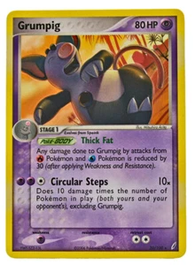 Grumpig 20/100 Rare EX Crystal Guardians Non Holo NM+ with eBay Shipping - Picture 1 of 3
