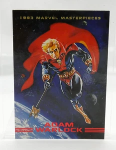 Tarjeta coleccionable Superhéroe 1993 Marvel Masterpieces Adam Warlock Sky Box #37 - Imagen 1 de 2