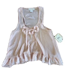 NWT Living Doll tops Dusty Pink Size M Sheer Sexy - Picture 1 of 8