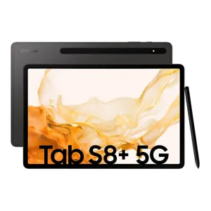 SAMSUNG Galaxy Tab S8 Plus 5G Tablet 31,5 cm (12,4 Zoll) 256 GB graphit