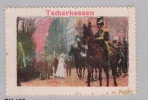 German Advertising Stamp - "Circassians" - Military, Horses, Cavalry - Picture 1 of 1