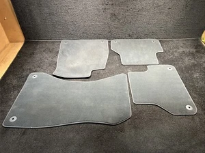 2018 Audi S4 Front & Rear Carpet Floor Mats OEM Black W/ Red Stitching - Picture 1 of 14