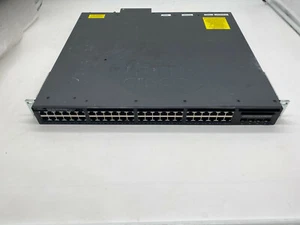 Conmutador de enlaces ascendentes Cisco WS-C3650-48FS-L 48 puertos PoE+ 4x1G usado - Imagen 1 de 5