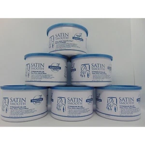 Satin Smooth Titanium Blue Thin Film Hard Wax 14oz (Pack of 6) - Picture 1 of 2