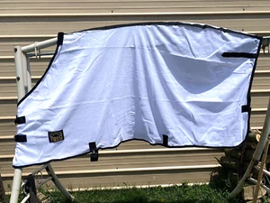 81" white soft nylon mesh horse fly sheet - Picture 1 of 4