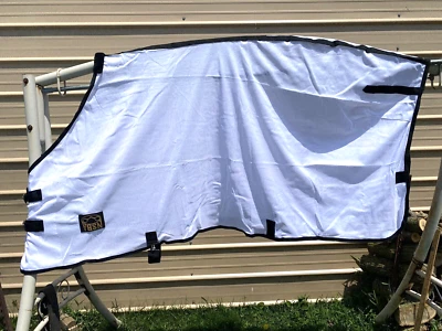 81" white soft nylon mesh horse fly sheet - Image 1 of 4