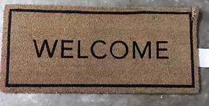 Zerbino Welcome Coir tutti i giorni in fibra naturale da esterno 18" x 40" SONOMA - Foto 1 di 5