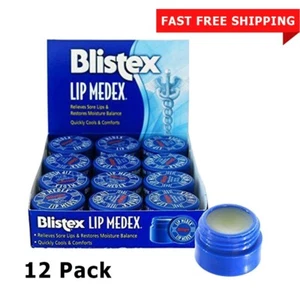 Blistex Lip Medex Cooling Relief Moisture Protectant For Sore Lip 0.25oz 12 Pack - Picture 1 of 1