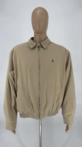 Polo Ralph Lauren Jacket Full Zip Beige Tan Men’s Size XL - Picture 1 of 12
