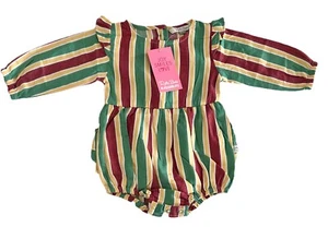 Ruffle Butts/Rugged Butts Long Sleeve Striped Romper Size 6-12 Months - Imagen 1 de 8