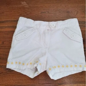 GYMBOREE Girls 5 white Daisy shorts - Picture 1 of 8