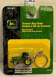 Llavero tractor John Deere 1:128 Ertl juguete #15017 metal 2001 nuevo paquete sellado - Imagen 1 de 3