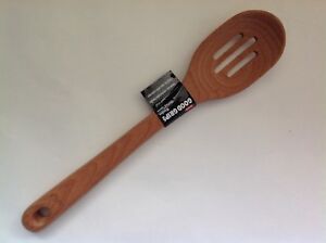 New Good Grips OXO Wooden Large Spoon Slotted
